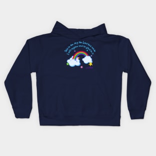 Rejoice in the Lord, Rainbow Art Kids Hoodie